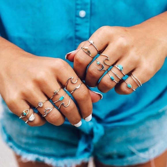 Ride The Waves Wave Ring Silver Size 6-11 - Picture 7 of 7